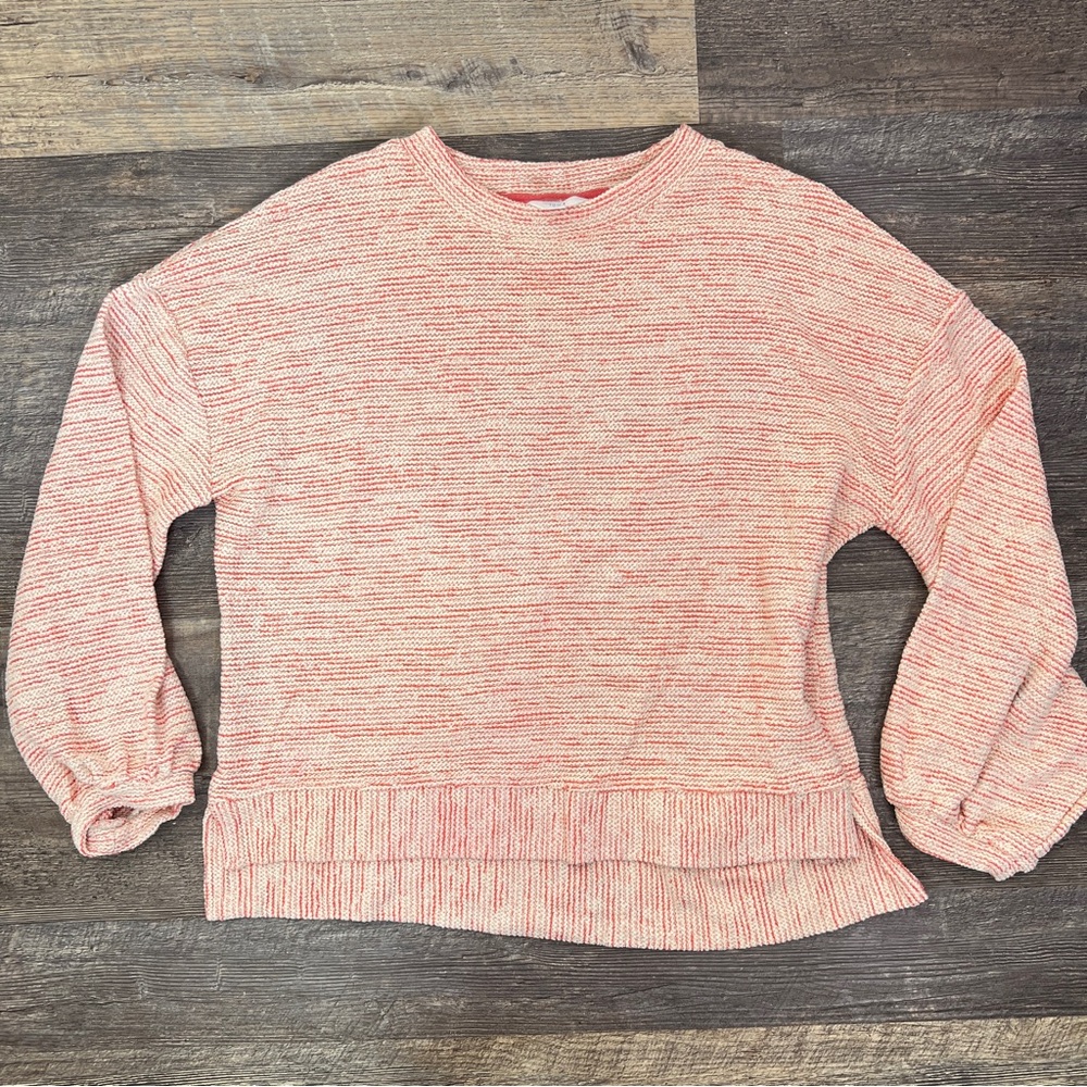 Time and Tru pink knit long sleeve top shirt size XXL B175